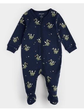 3/$30 Dragon Print Sleeper | Petit Lem